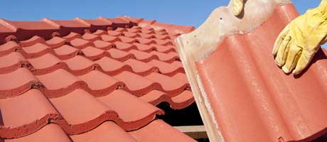 tiled roofing